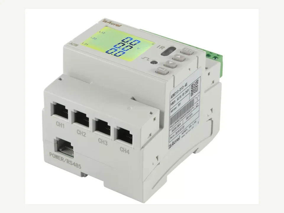 Fotografía real de ADW2xx Medidor de potencia multicircuito, integrado con ThinkLink EdgeBus
